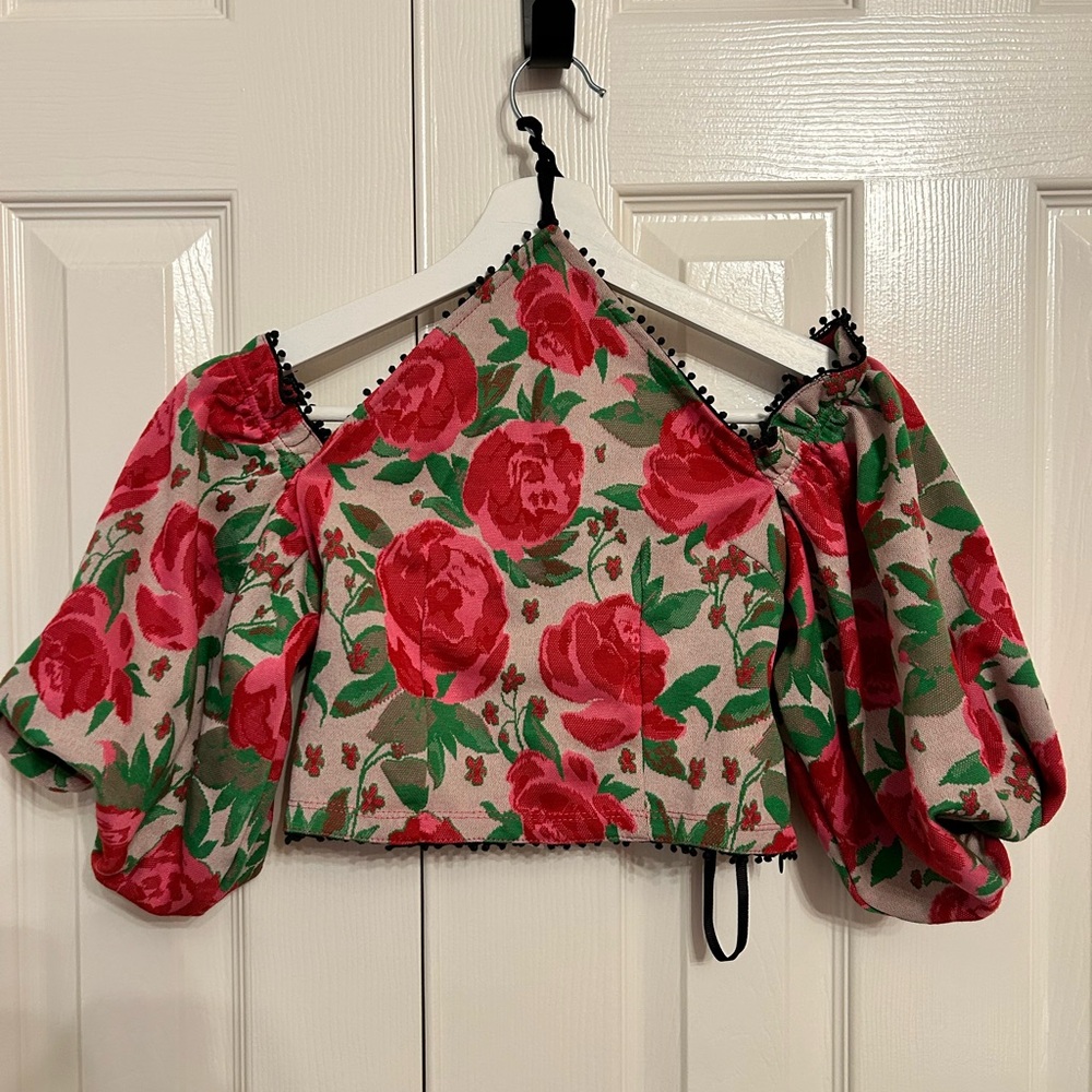Anthropologie off the shoulder halter top XS